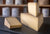 Display of L'Etivaz, an unpasteurised hard alpine cheese from Switzerland, made with cow's milk. 