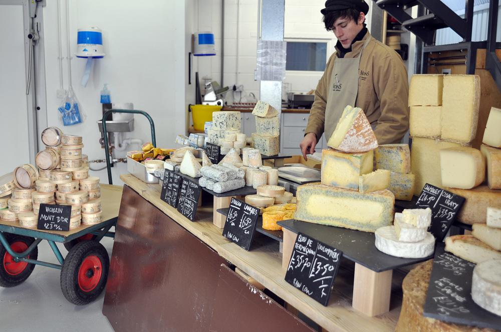 Mons Cheesemongers at Spa Road, Bermondsey.