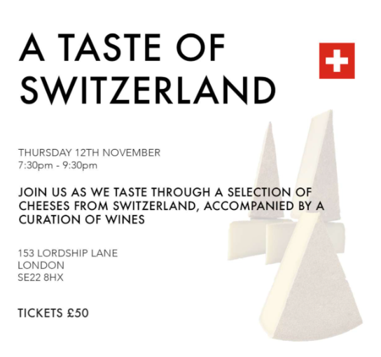 A Taste of Switzerland Tasting Event
