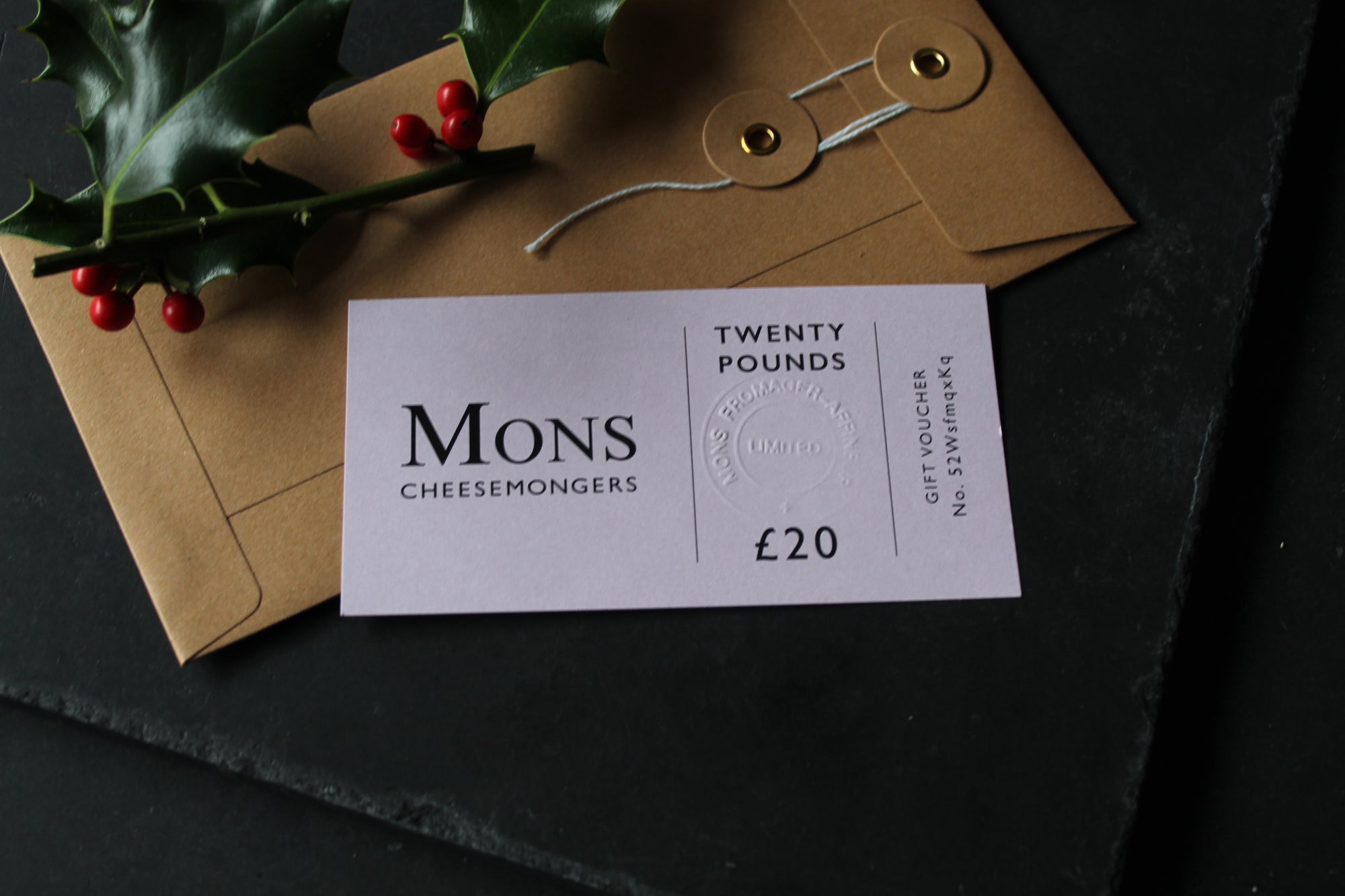 Mons Cheesemongers Gift Card by Post